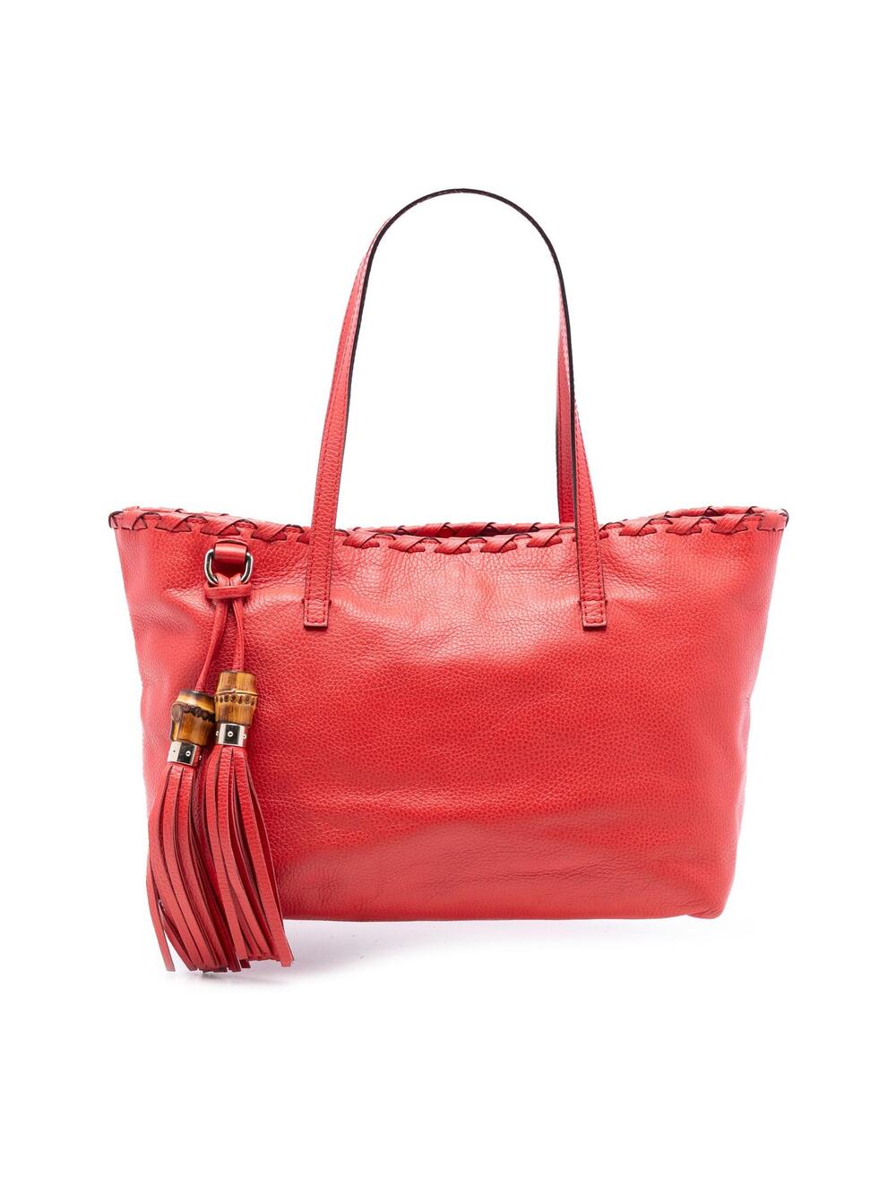Gucci Leather Bamboo Tassel Tote Pre- #296201G39B